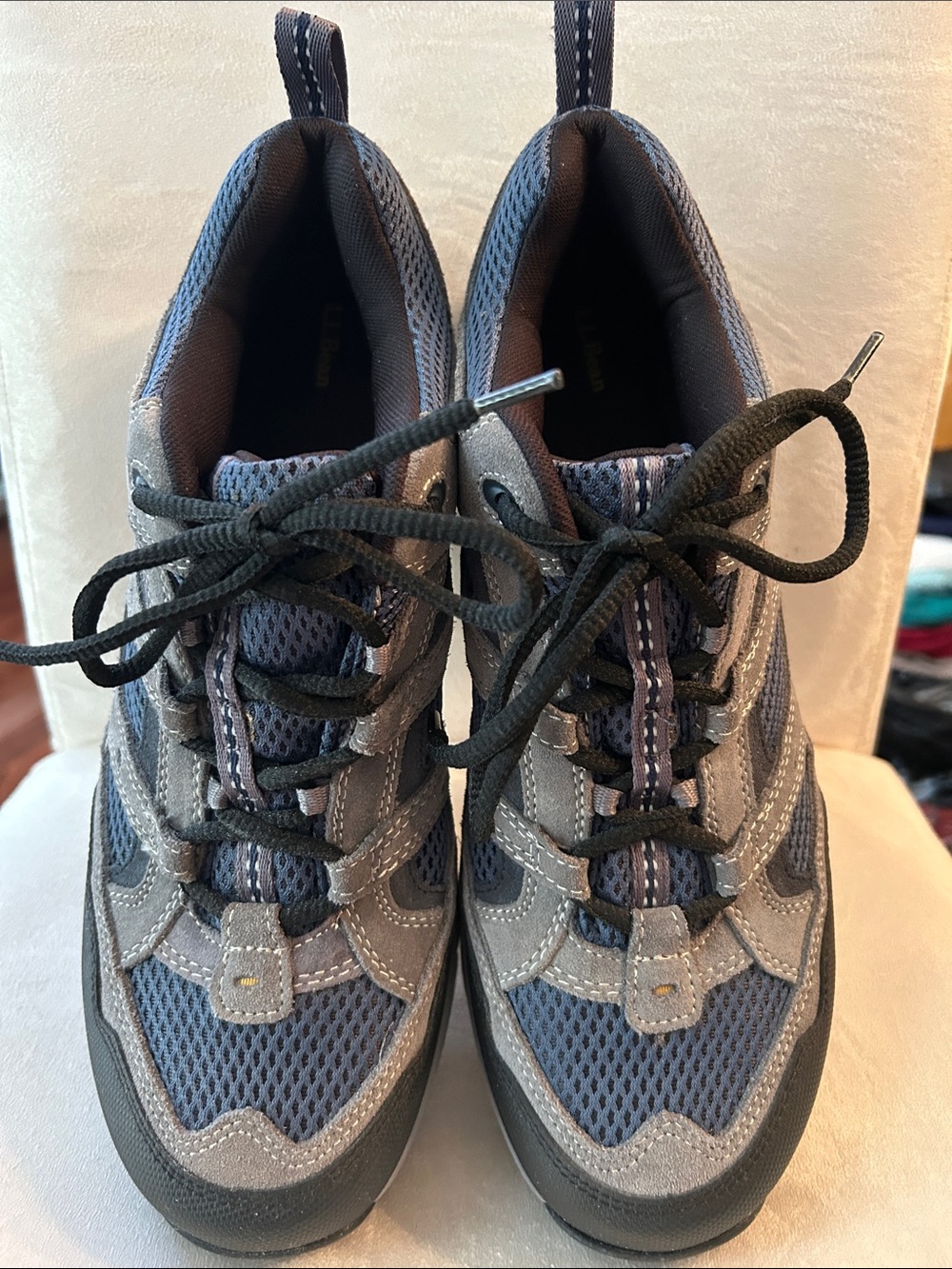L.L. Bean Men's Grey and Blue Trail Shoes - Picture 3 of 8